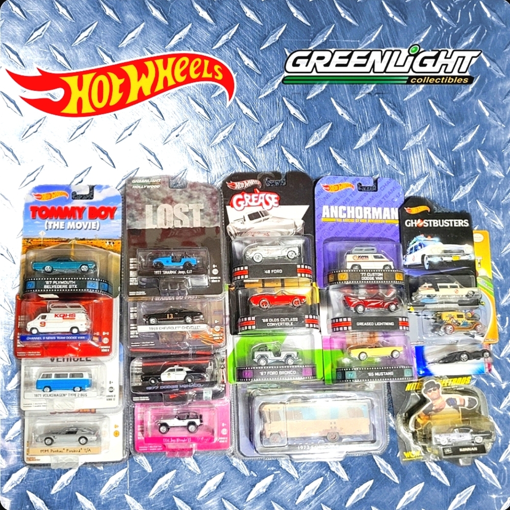 Hotwheels/greenlight die-cast movie lot